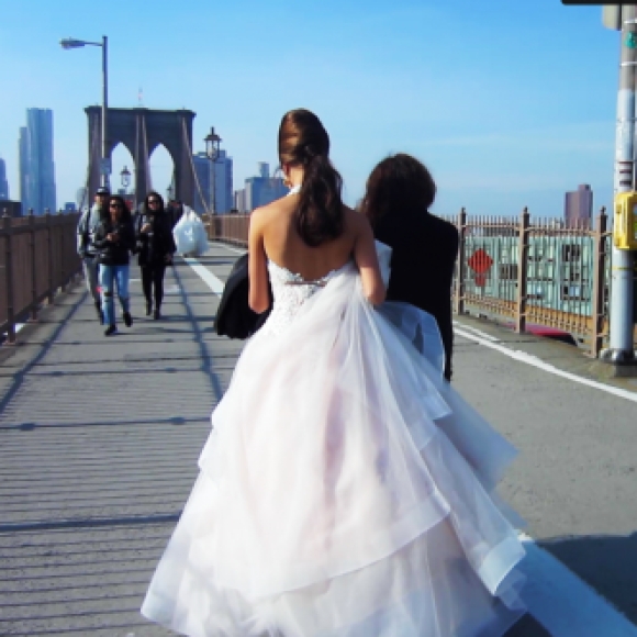 The Bride on Brooklyn Bridge